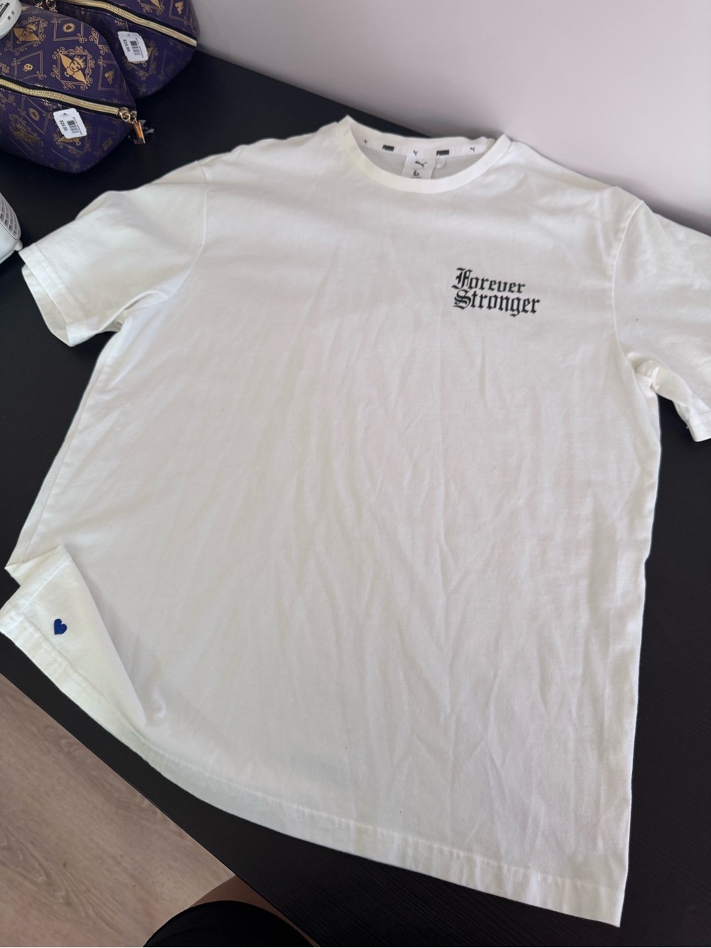 Puma x Lauren London Forever Stronger White Graphic T-Shirt